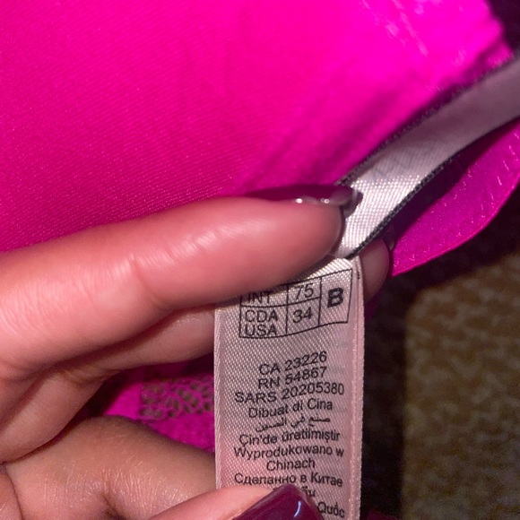 FAIRYTOPIA HOT PINK BUTTERFLY BRA - Picture 2 of 2